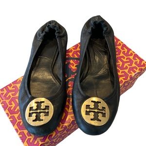 Tory Burch Reva Black ballet flats 8.5